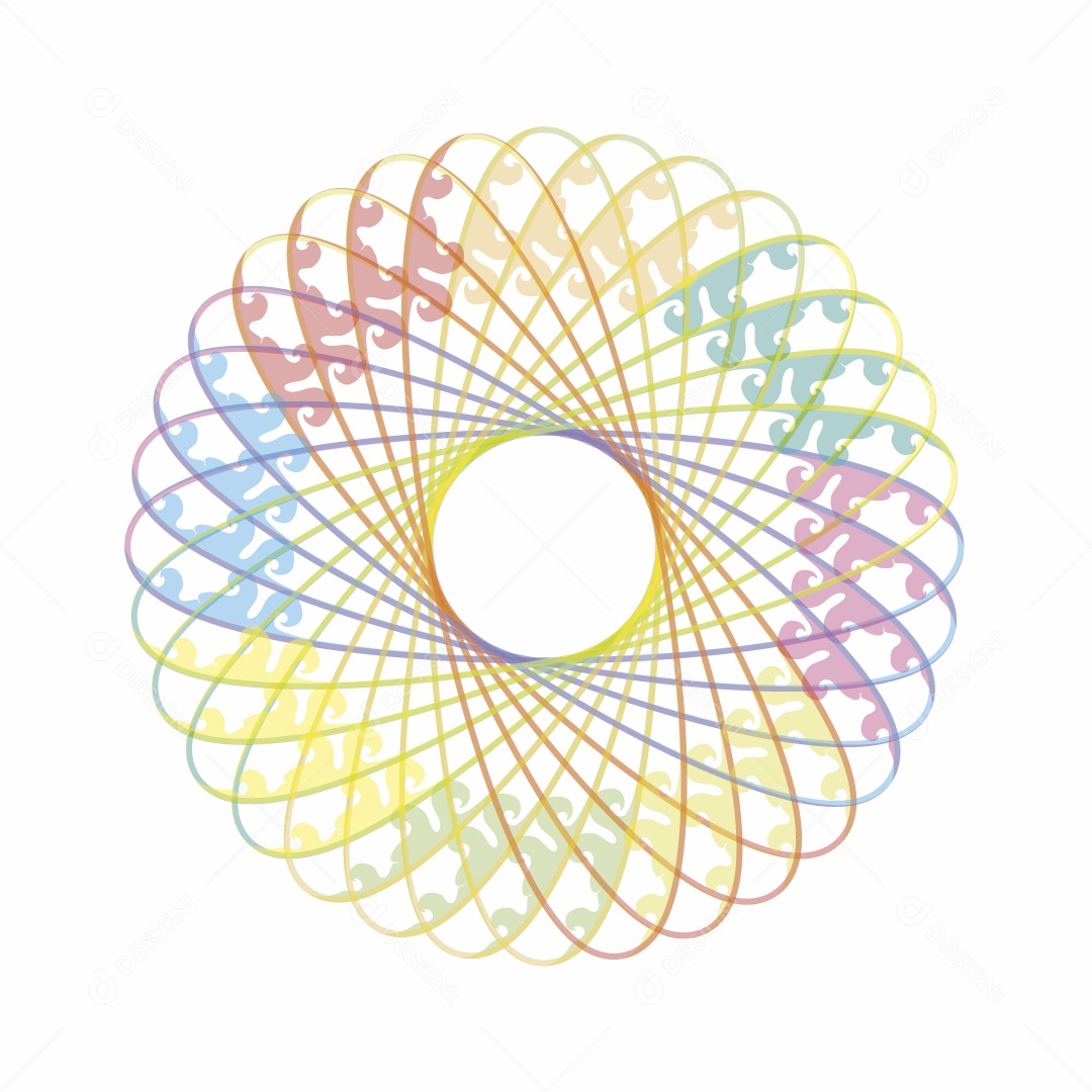 Desenho de Átomo Vetor EPS