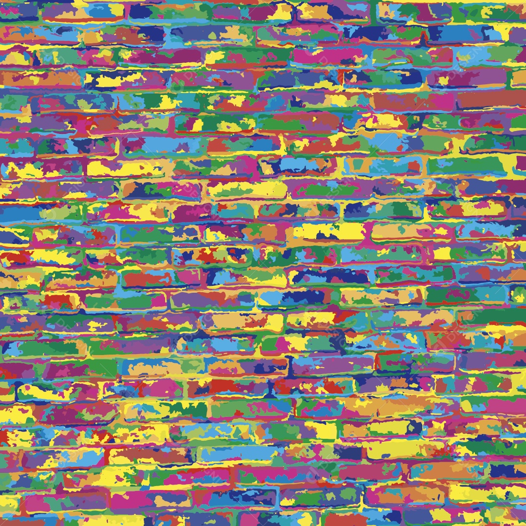 Padrão Colorido Ilustração Vetor EPS