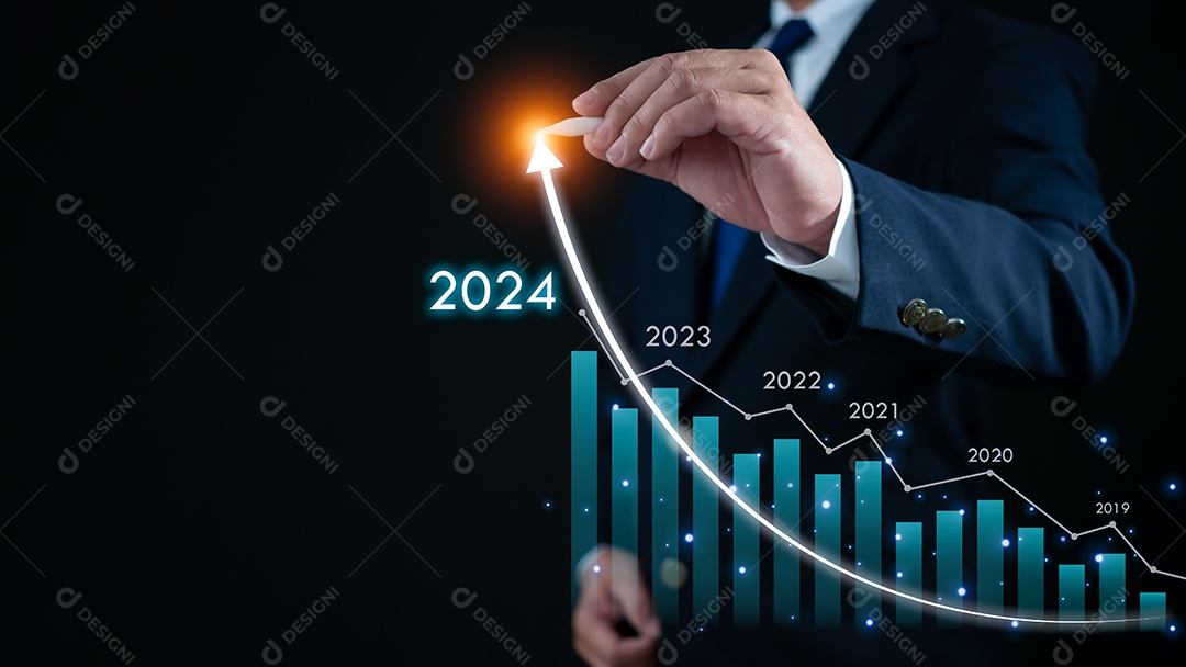Negociação de ações. Finança. Investindo. Negócios em crescimento. Homem de negocios