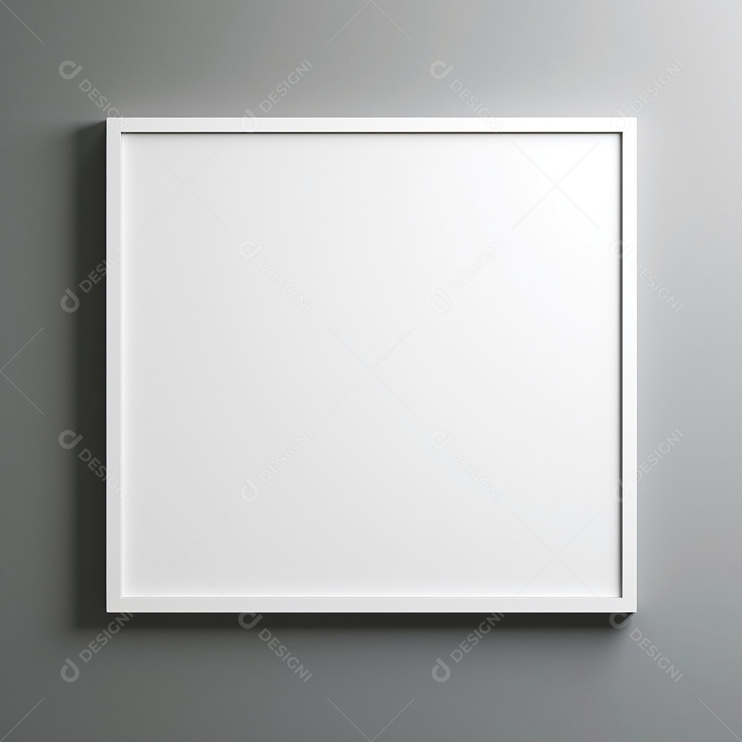 Moldura de quadro em fundo claro