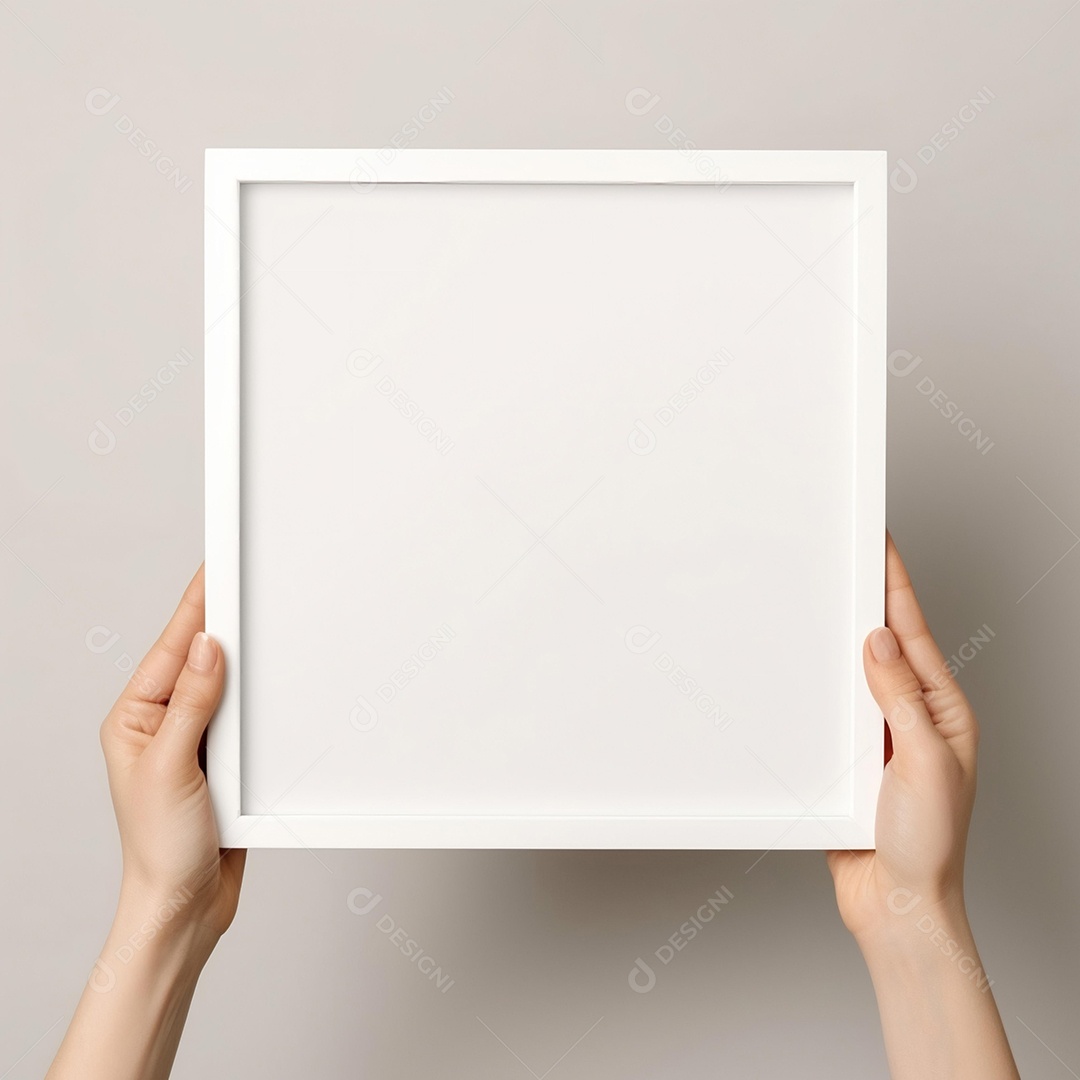 Moldura de quadro em fundo branco