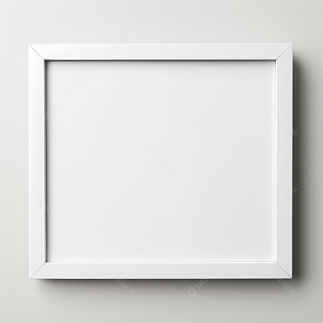 Moldura de quadro em fundo de branco