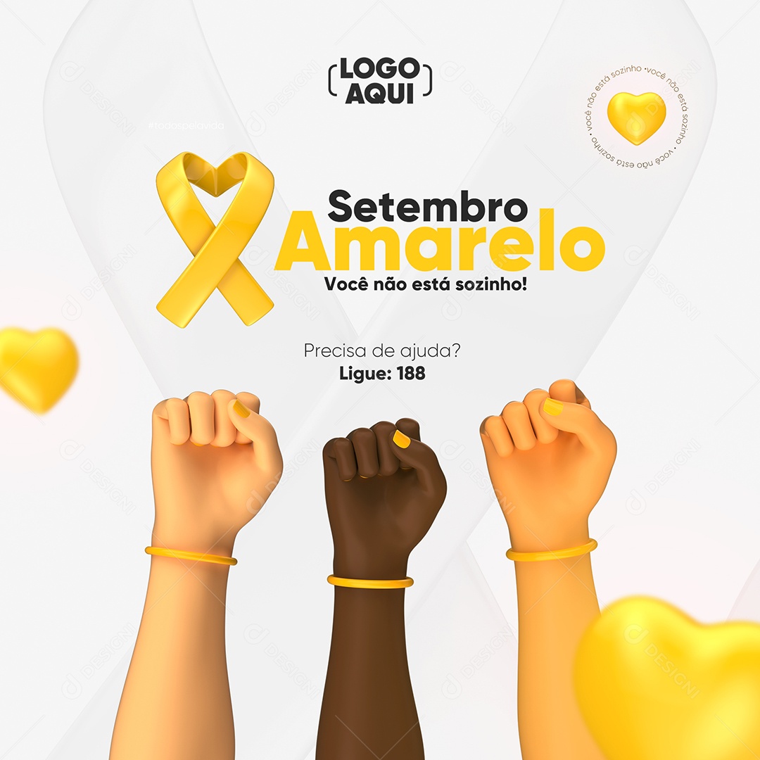 Setembro Amarelo Social Media PSD Editável