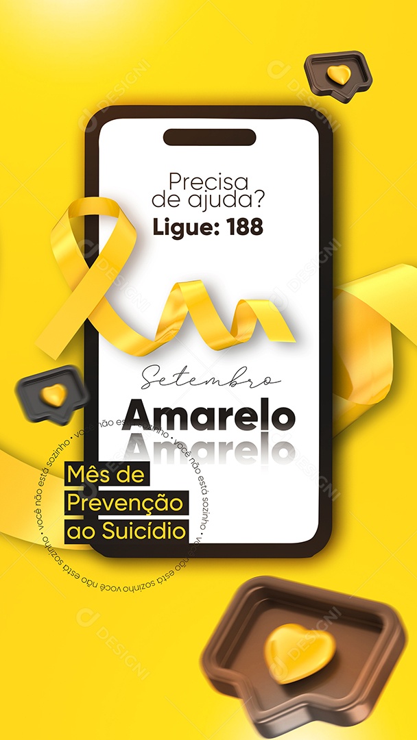 Setembro Amarelo Social Media PSD Editável