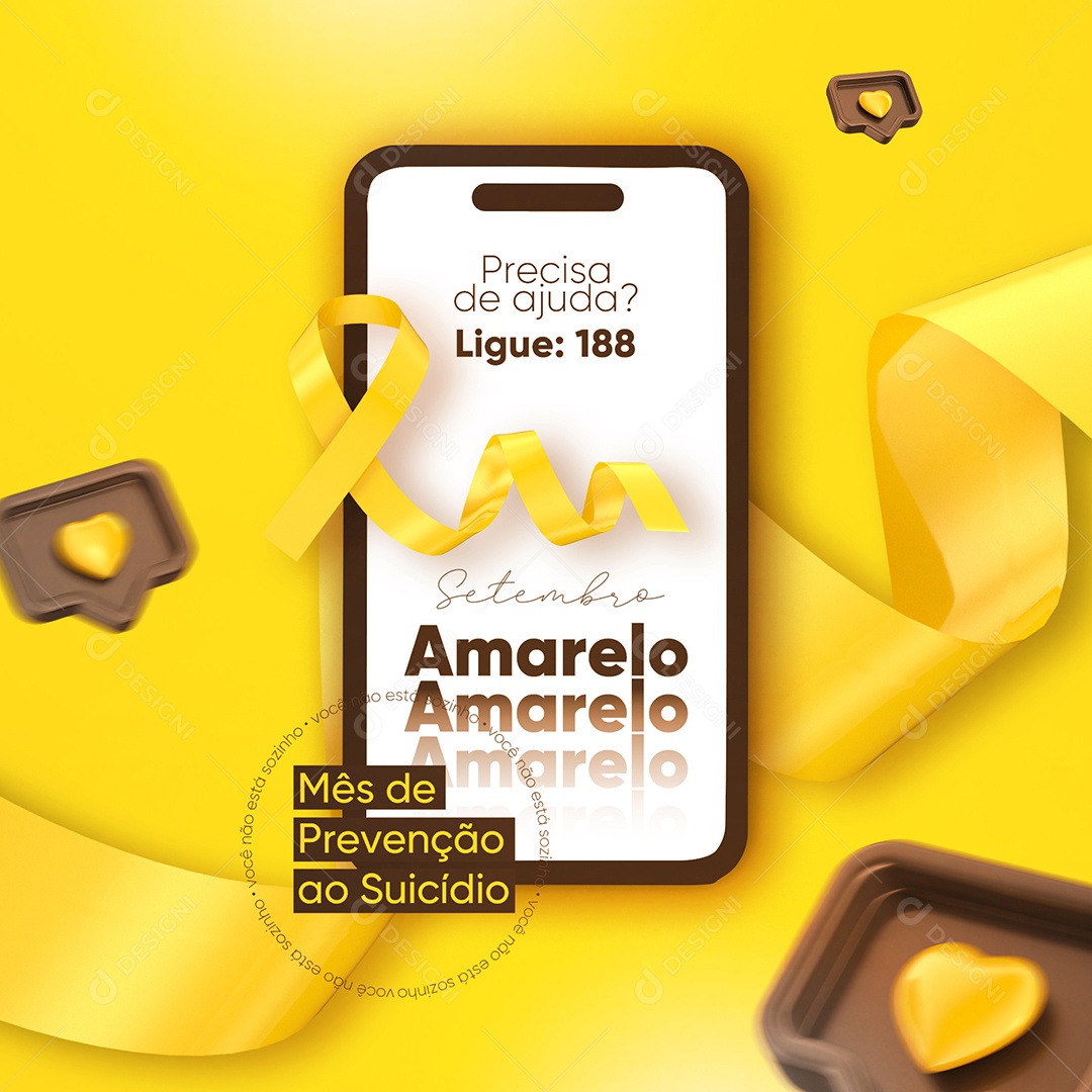 Setembro Amarelo Social Media PSD Editável
