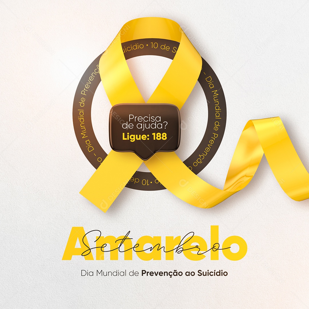 Setembro Amarelo Social Media PSD Editável