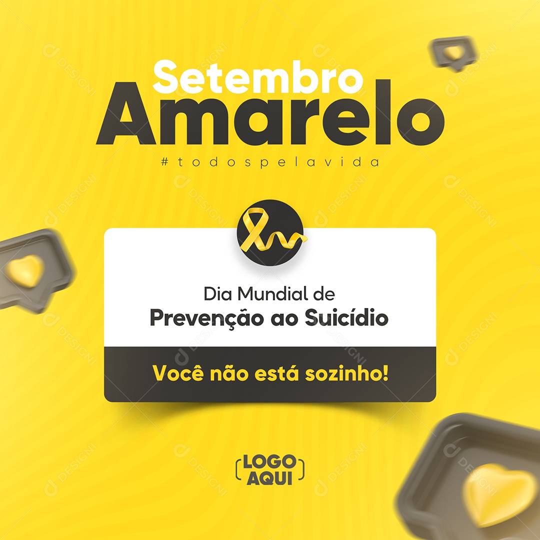 Setembro Amarelo Social Media PSD Editável