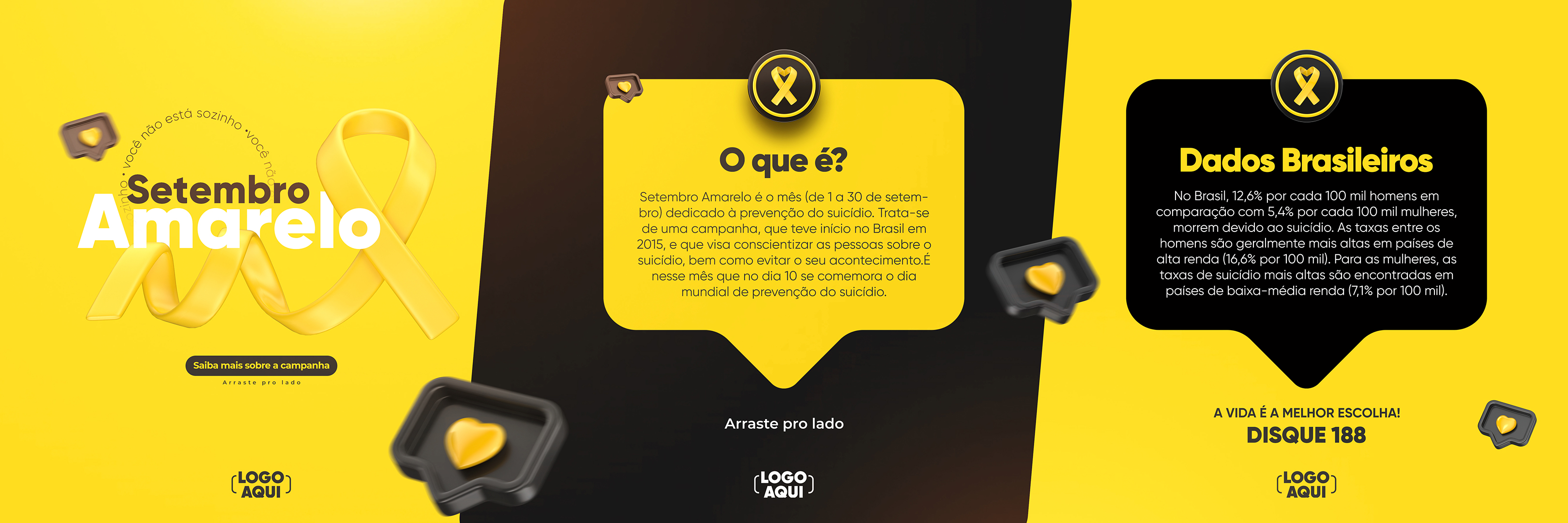 Setembro Amarelo Social Media PSD Editável