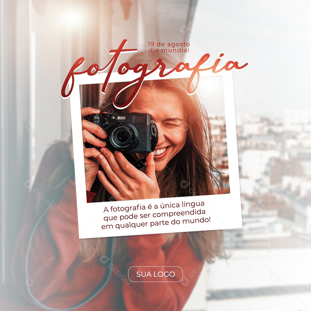 Dia Mundial Da Fotografia 19 De Agosto Social Media PSD Editável