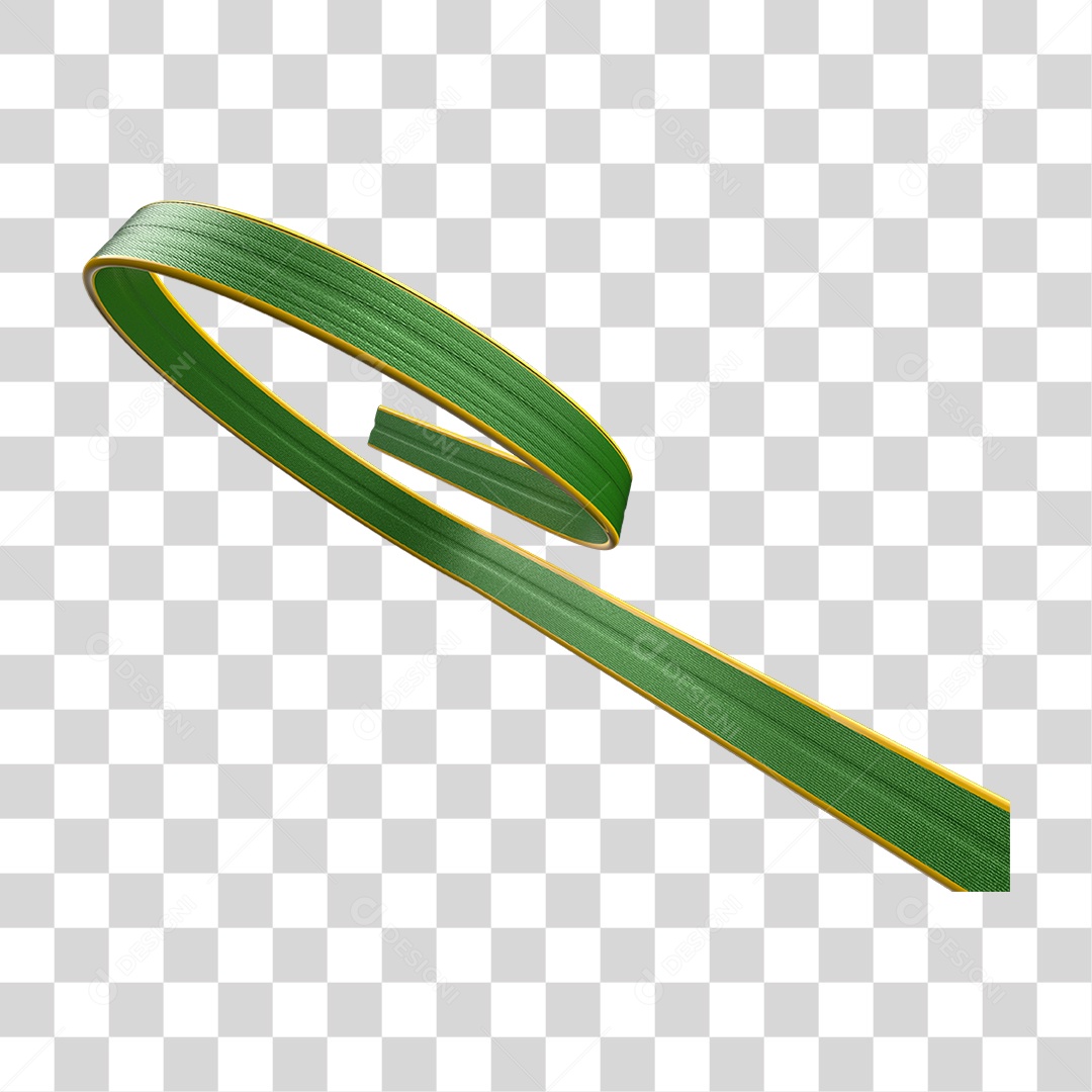 Elemento 3D 7 de Setembro Fita com Cores do Brasil PNG Transparente