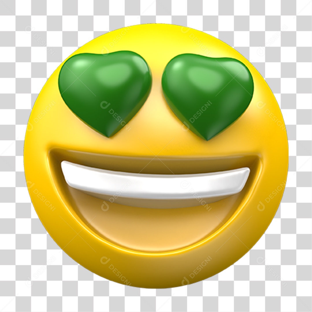 Emoji Apaixonado PNG Transparente