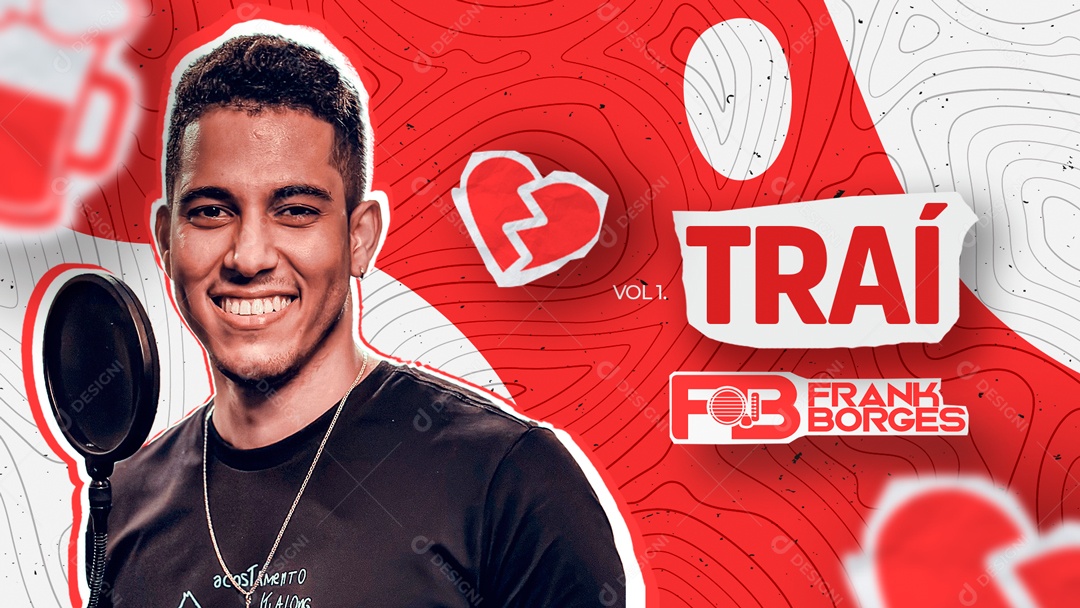 Social Media Banner Flyer Frank Borges PSD Editável