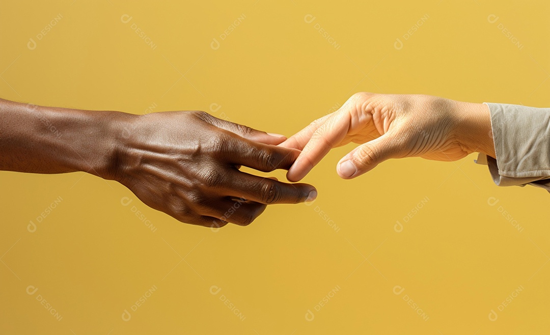 Mãos Segurando Uma a Outra Conscientização de Setembro Amarelo
