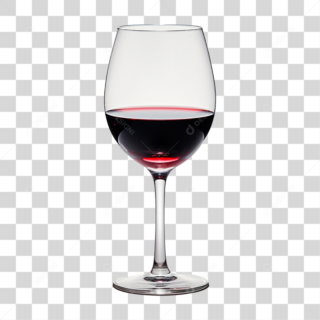 Taça de Vinho Tinto PNG Transparente