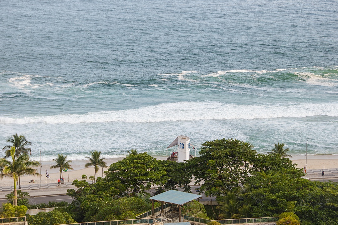 vista da praia de São Conrado, no Rio de Janeiro.