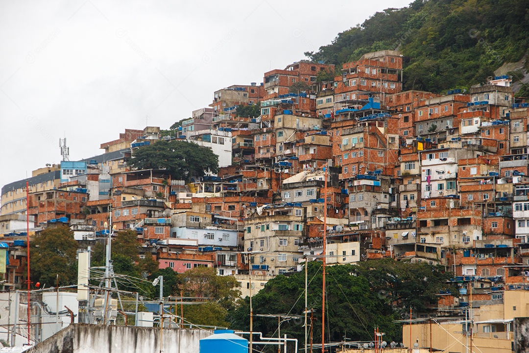 Favela do Vidigal no Rio de Janeiro.