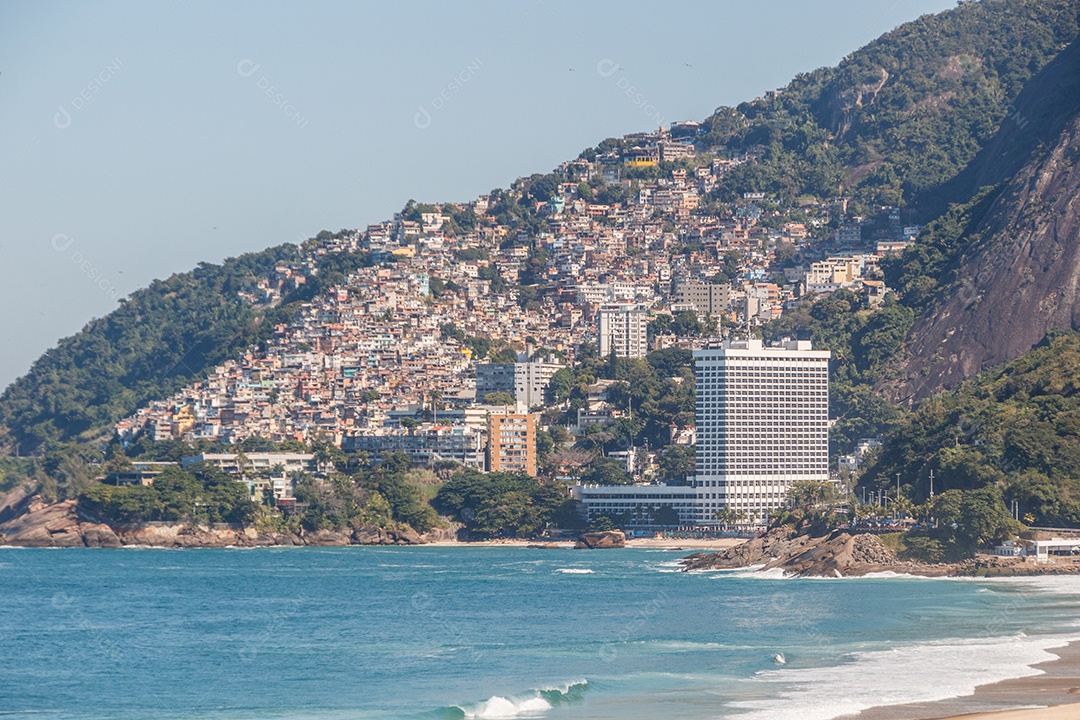 Favela do Vidigal no Rio de Janeiro.