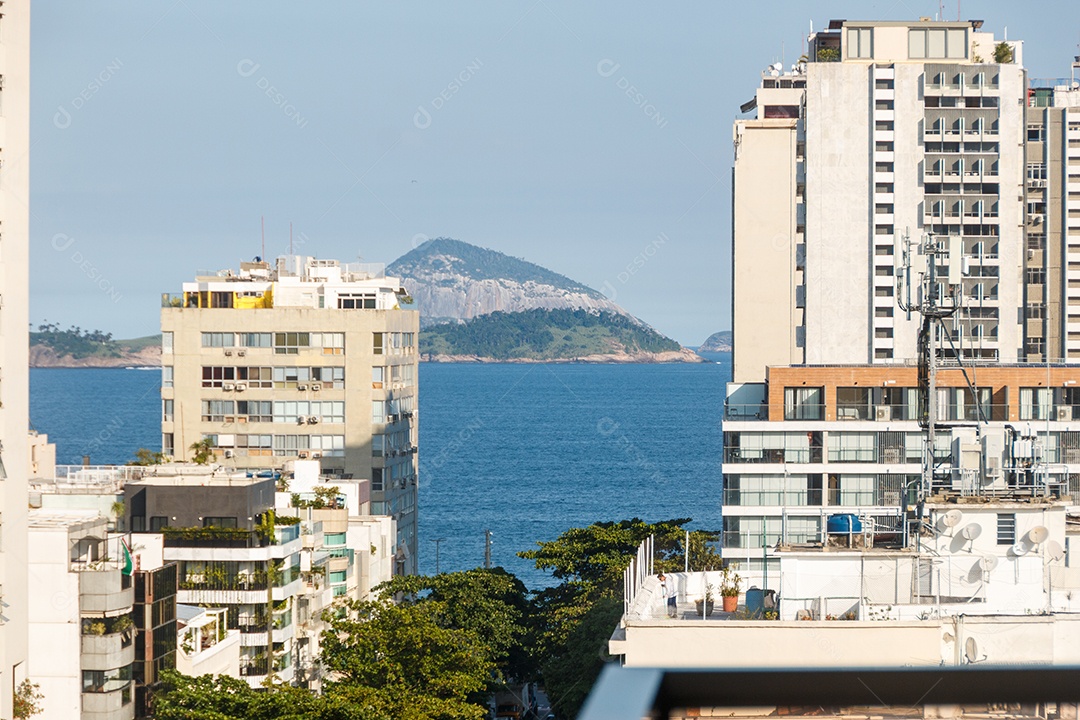 vista do bairro do Leblon, no Rio de Janeiro.
