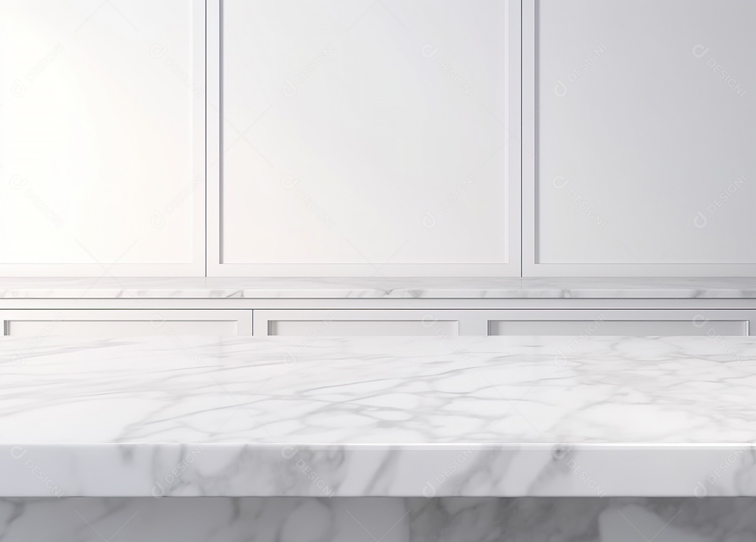 Fundo de superfície de mesa de mármore cinza para exibição de produtos de cozinha