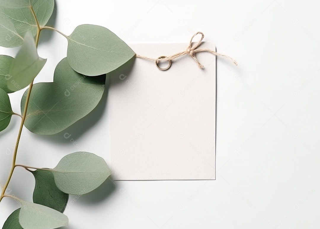 Maquete vazia de etiqueta circular para loja orgânica de marca, conceito ecológico mínimo