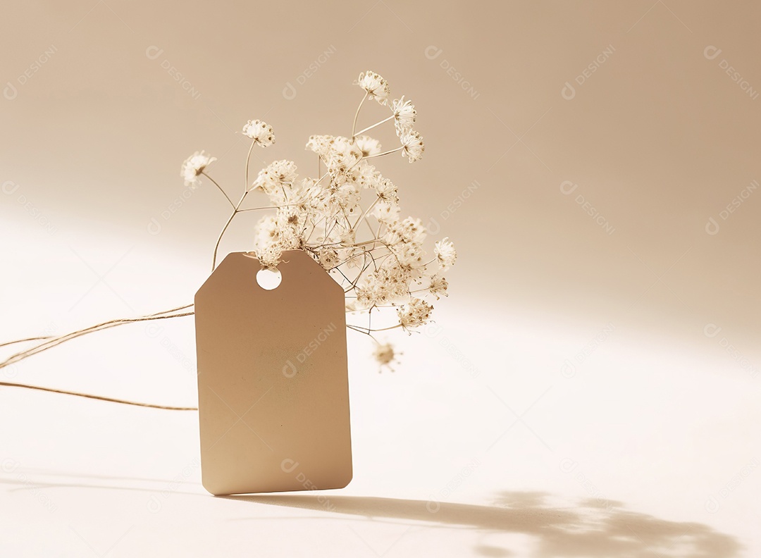 Maquete vazia de etiqueta circular para loja orgânica de marca, conceito ecológico mínimo