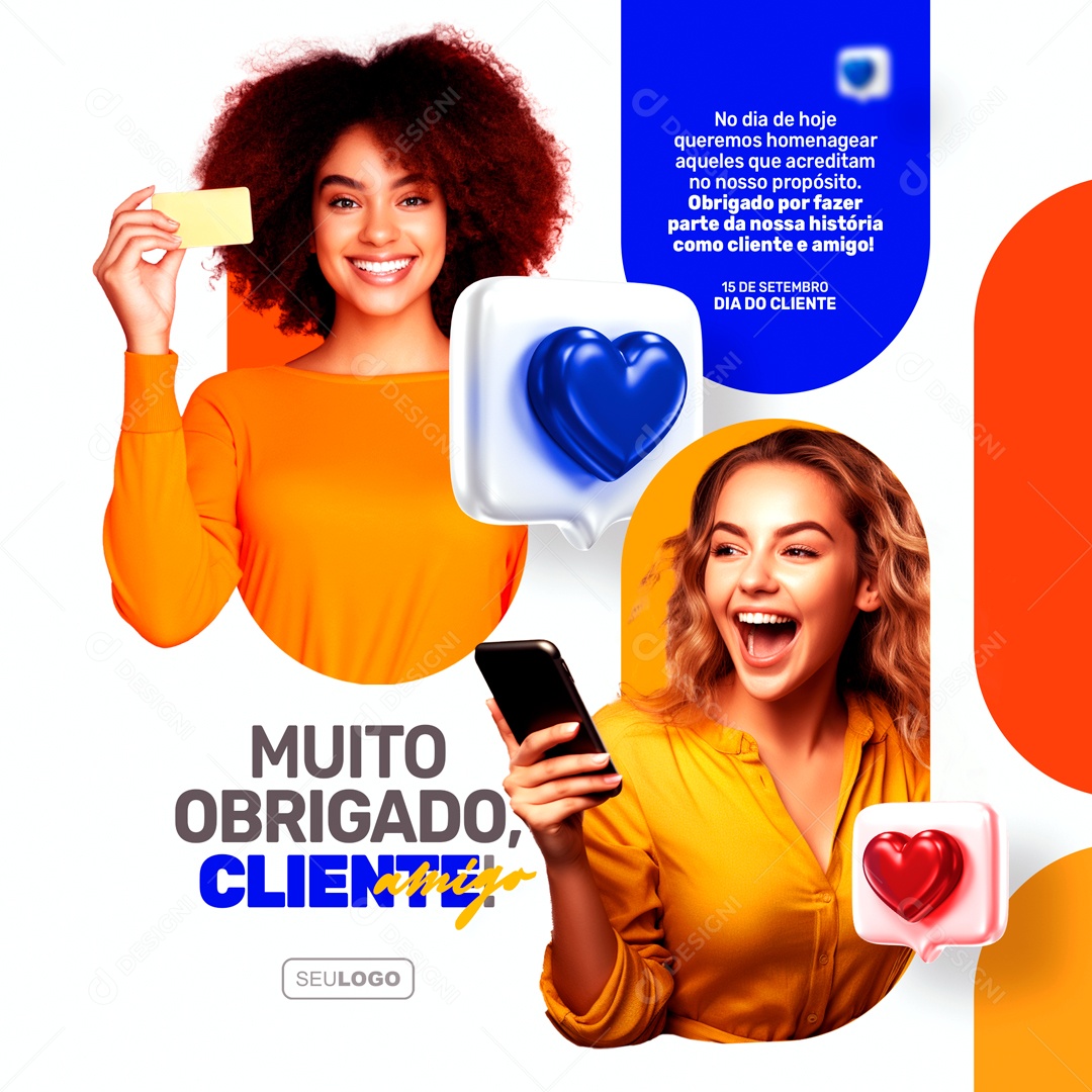 Dia Do Cliente 15 De Setembro Social Media PSD Editável