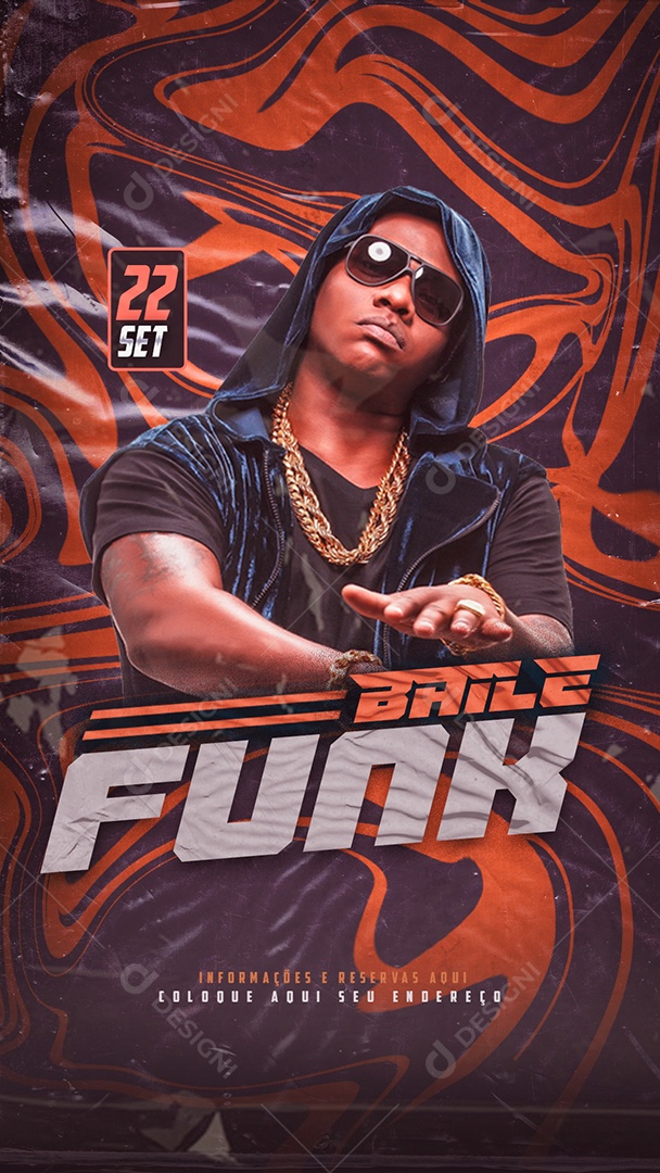 Story Baile Funk Social Media PSD Editável