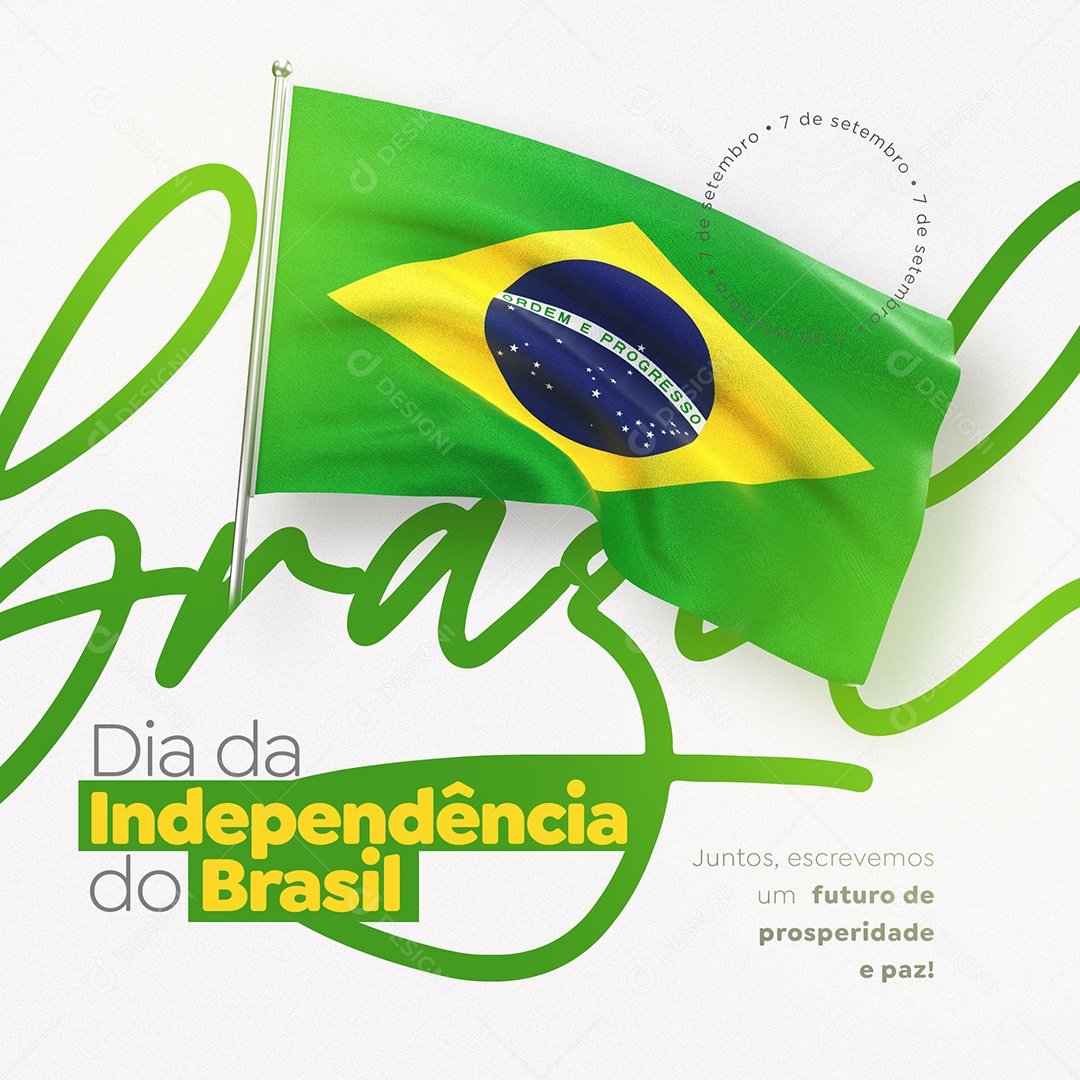 Dia Da Independência do Brasil Social Media PSD Editável