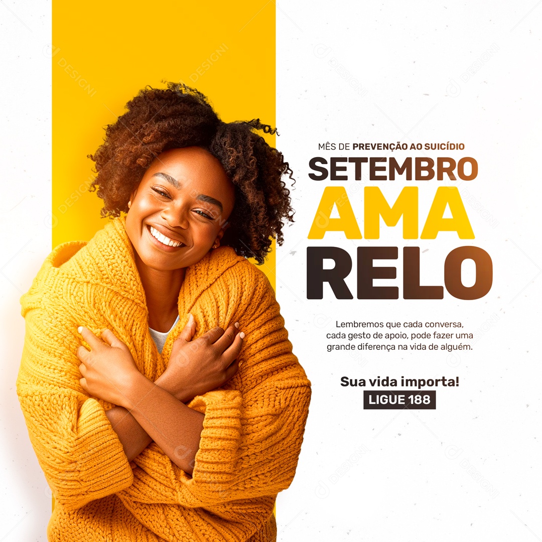 Social Media Setembro Amarelo Sua Vida Importa PSD Editável