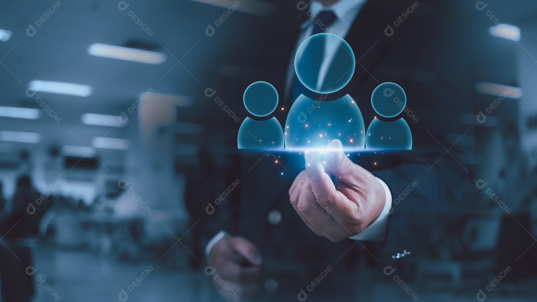 Conceito de negócio de gestão de recrutamento. Gestão de Relacionamento