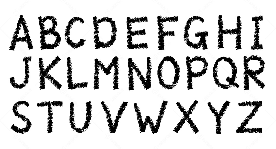 Letras do Alfabeto Vetor EPS