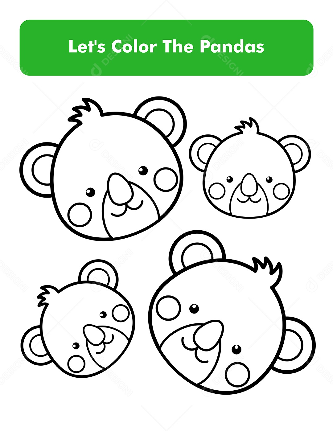 Desenho de Animal Para colorir Vetor EPS