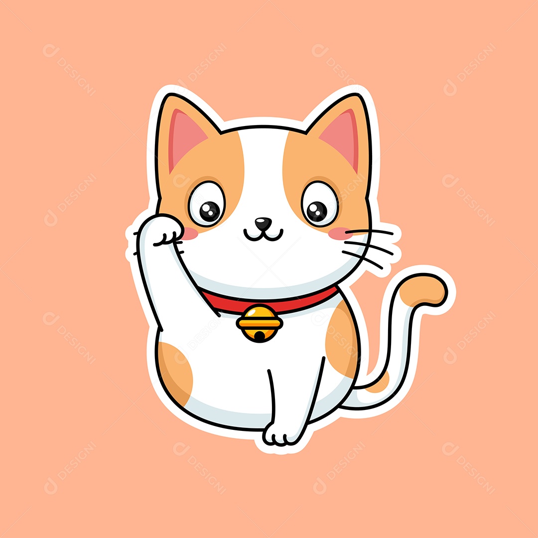 Gatinho Personagem Vetor EPS