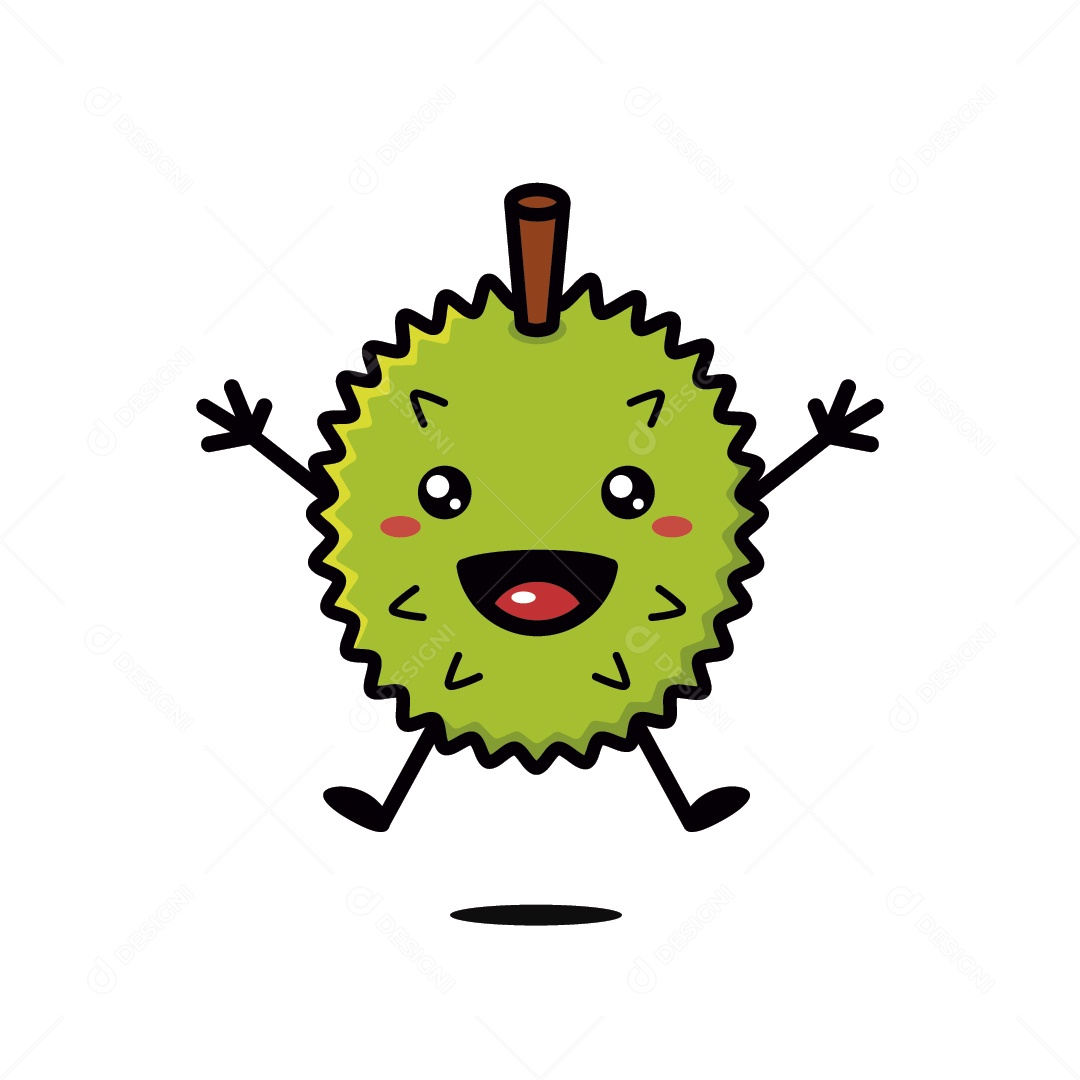 Personagem Fruta Vetor EPS