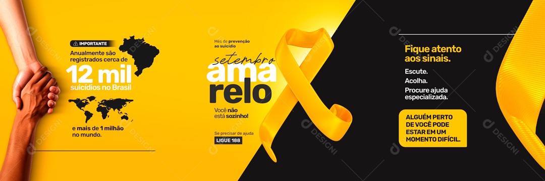 Setembro Amarelo Social Media PSD Editável