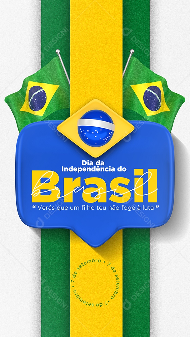 Story Dia Da Independência Do Brasil Social Media PSD Editável