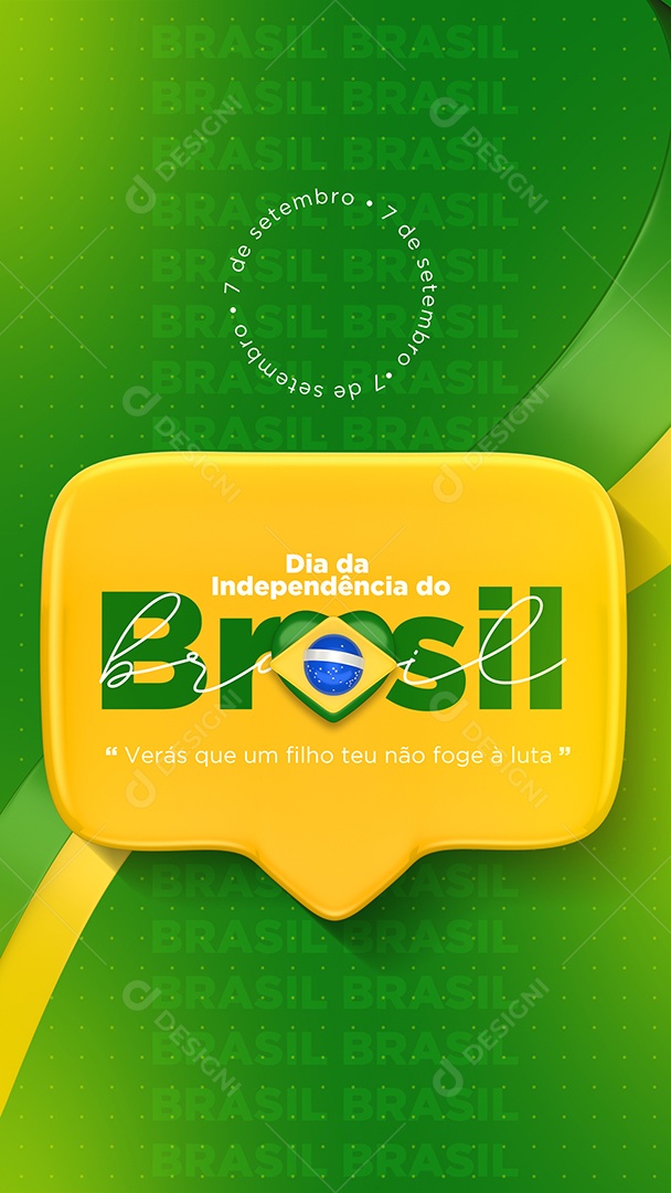Story: Brazil's Independence Day Social Media PSD Editable