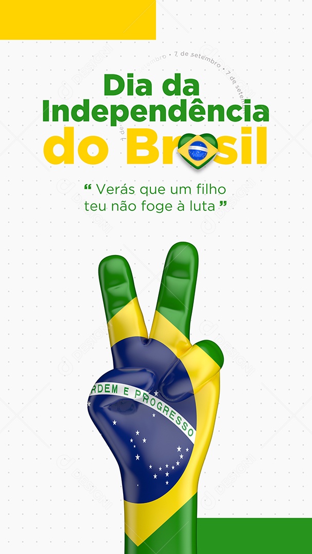 Social Media Story Dia Da Independência Do Brasil PSD Editável