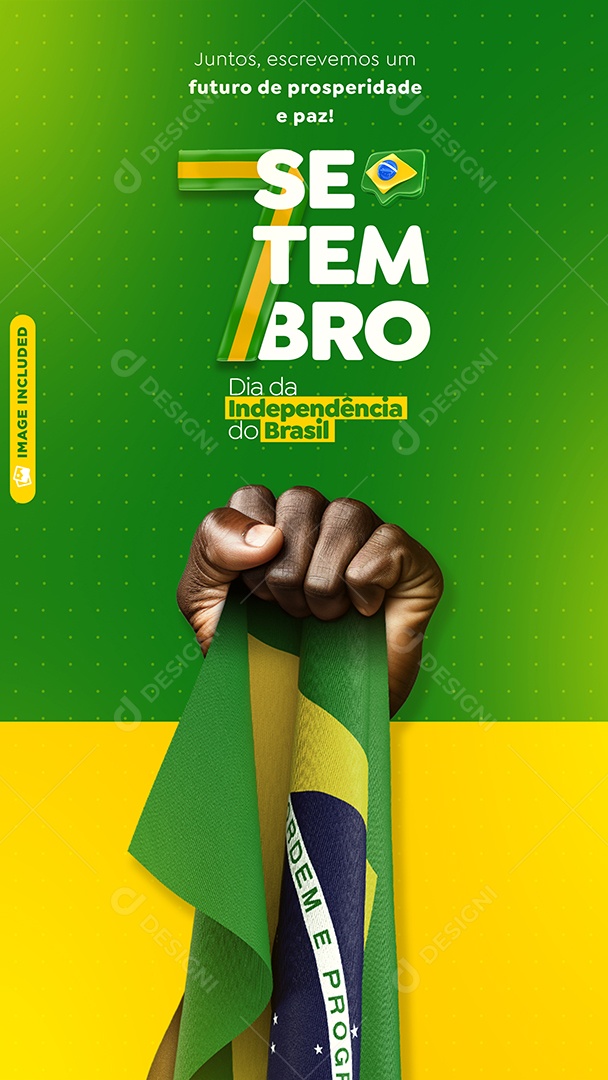 Social Media Story 7 De Setembro Independência Do Brasil PSD Editável