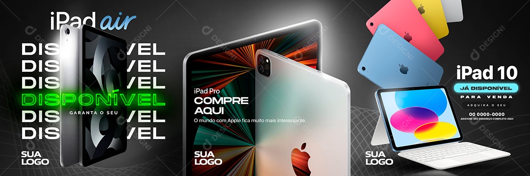 Ipad 10 Social Media PSD Editável