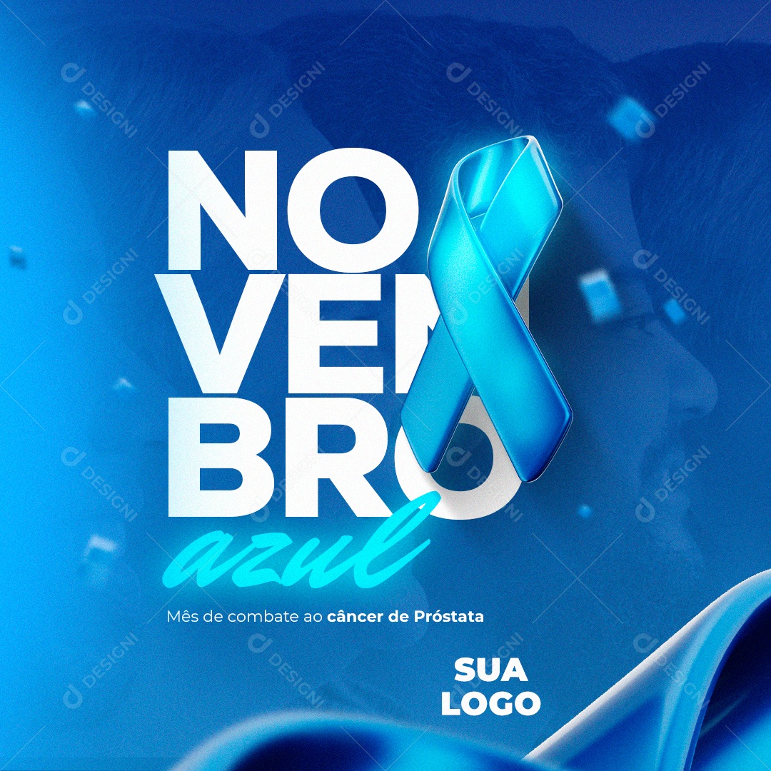 Novembro azul Social Media PSD Editável