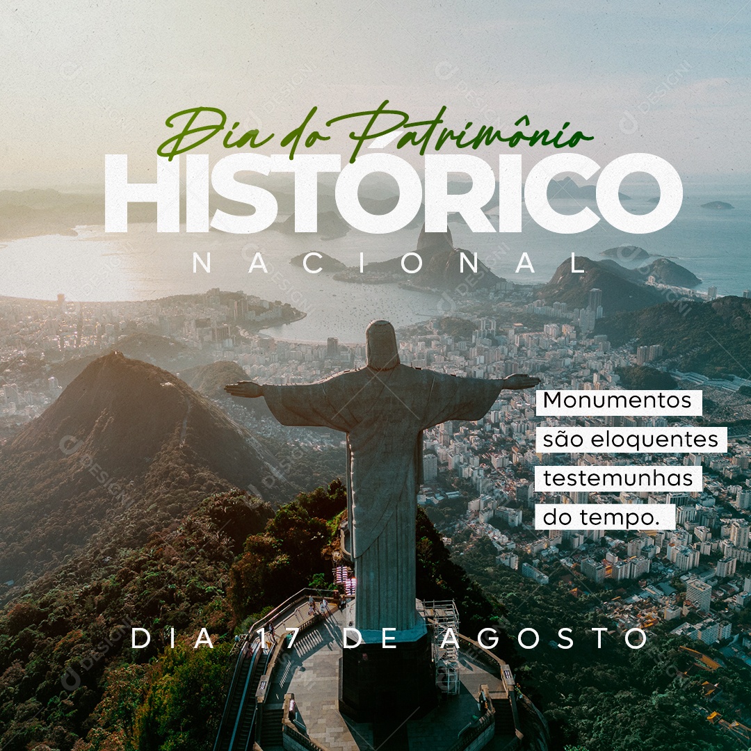 Dia do Patrimônio Histórico Nacional Social Media PSD Editável