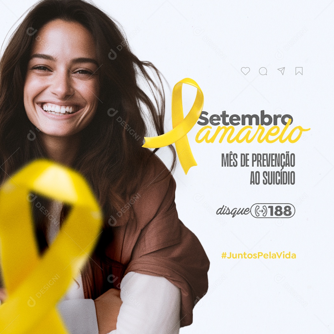 Setembro Amarelo Social Media PSD Editável