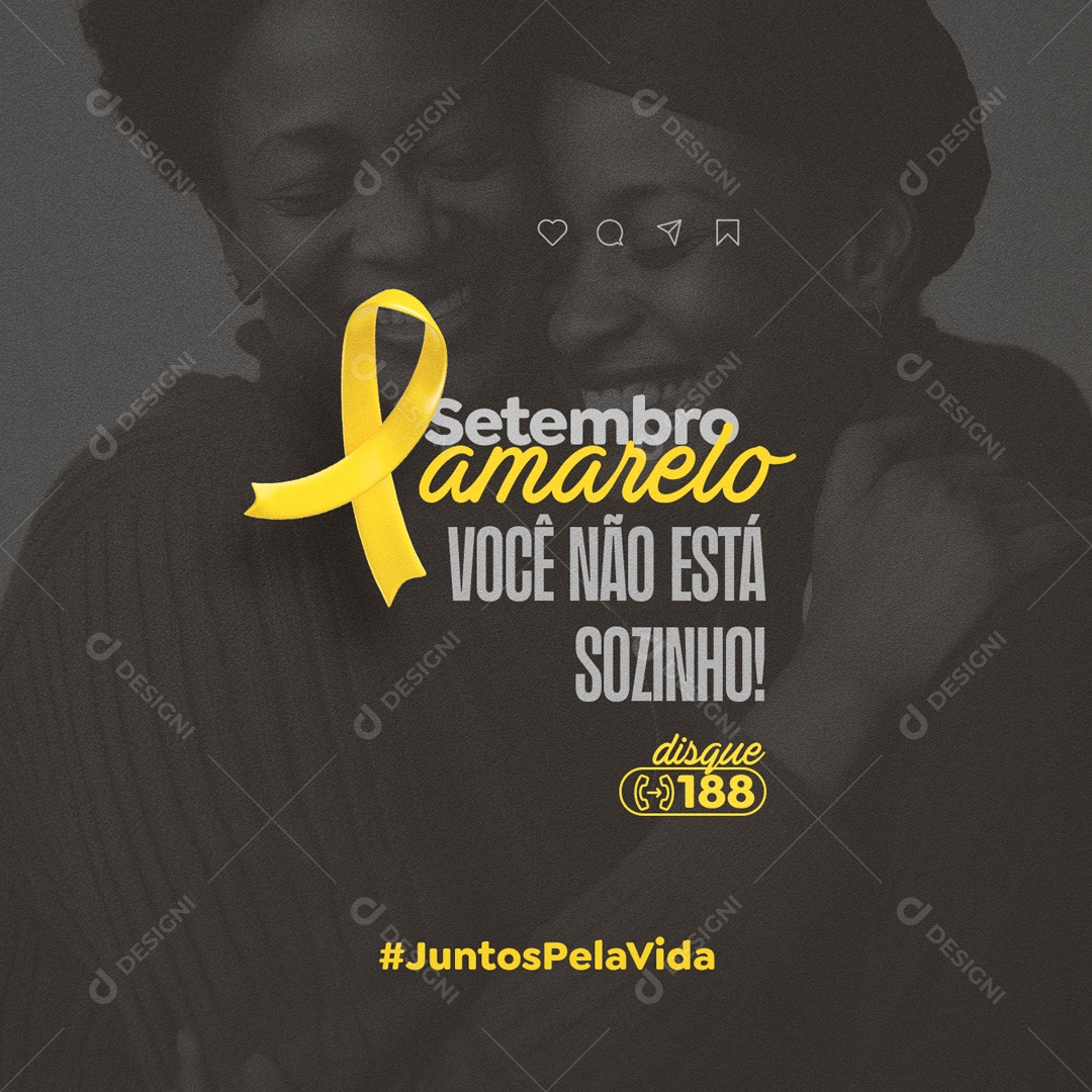 Setembro Amarelo Social Media PSD Editável