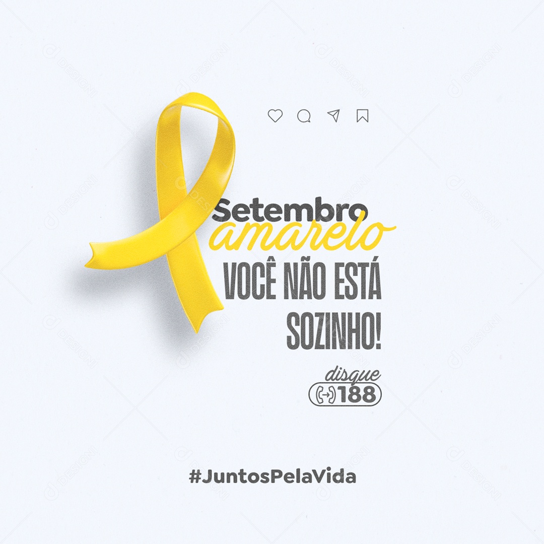 Setembro Amarelo Social Media PSD Editável