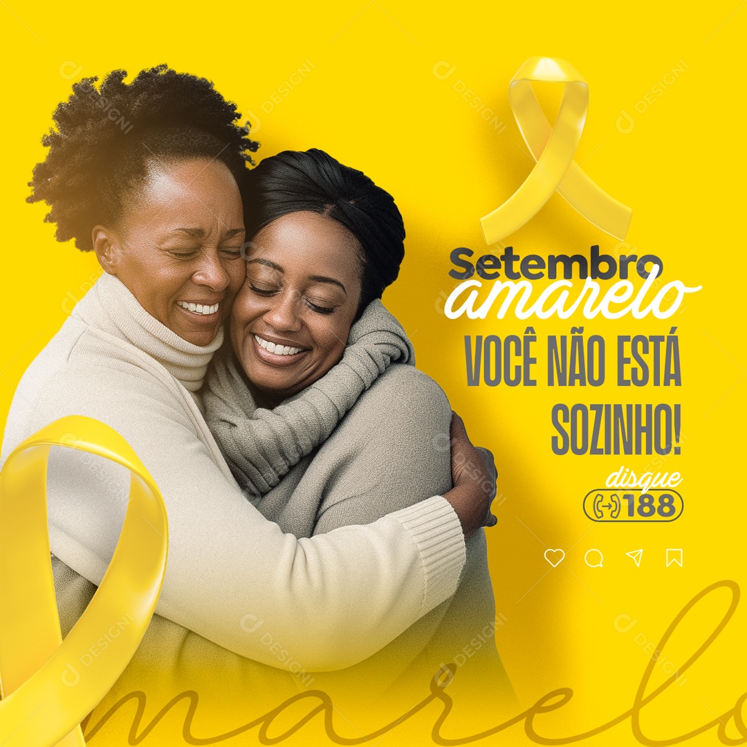 Setembro Amarelo Social Media PSD Editável