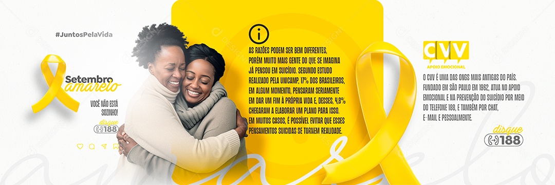 Setembro Amarelo Social Media PSD Editável
