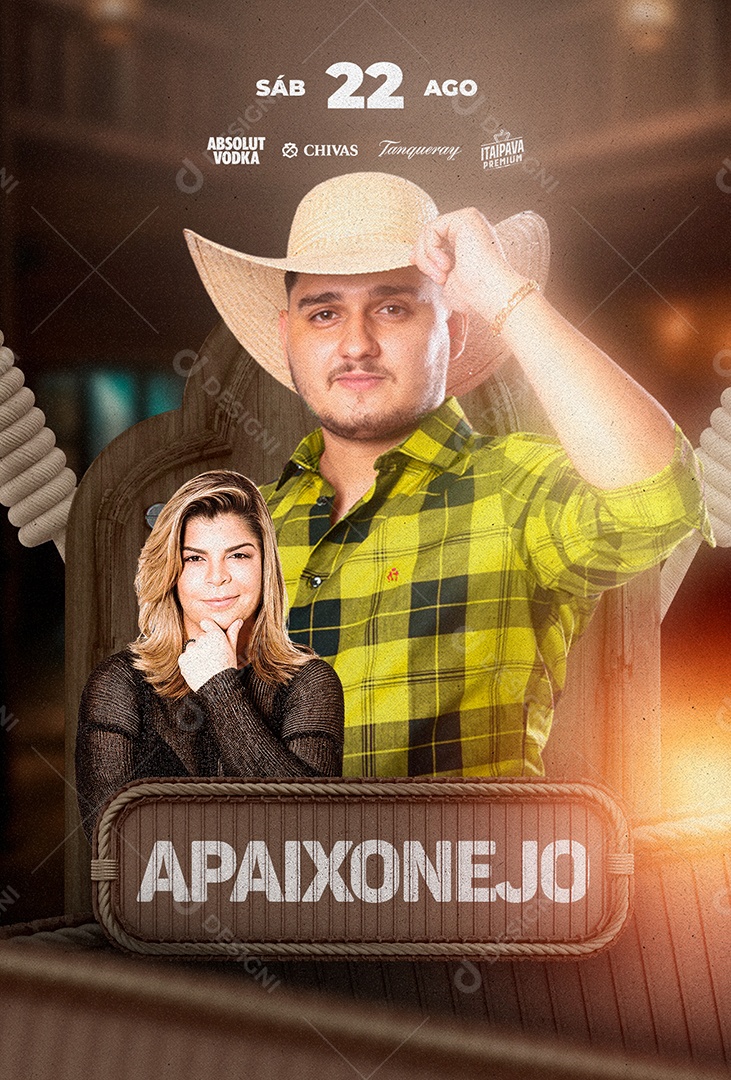 Flyer Biu do Piseiro e Paula Mattos Social Media PSD Editável