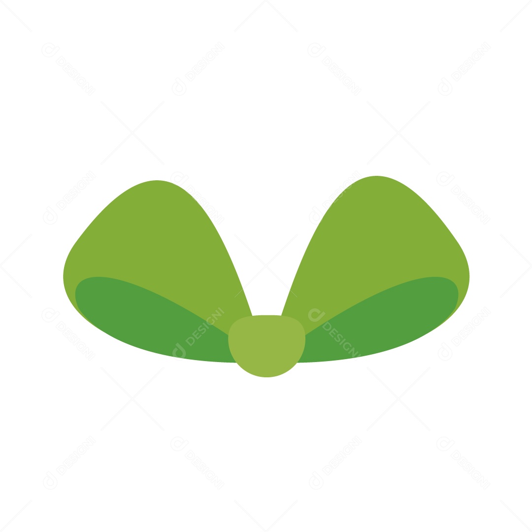 Gravata Borboleta Verde Ilustração Vetor EPS