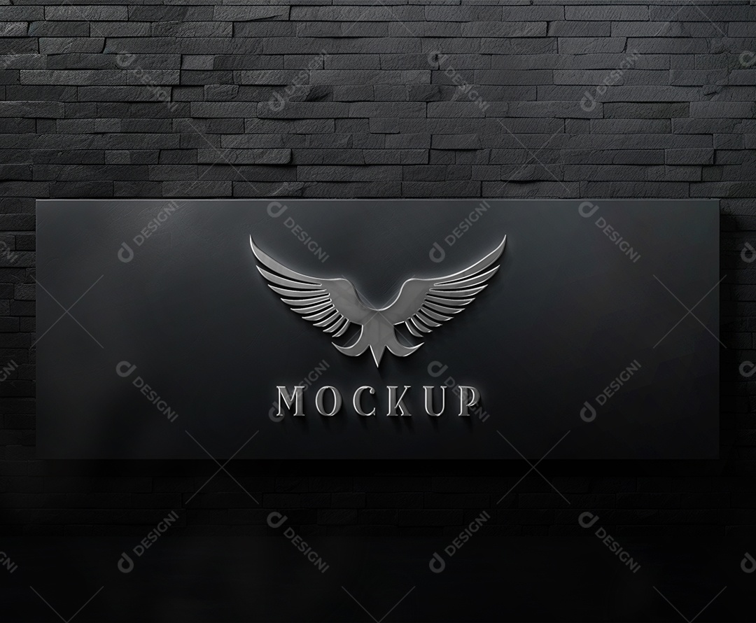 Mockup Logo Águia Para Composição PSD